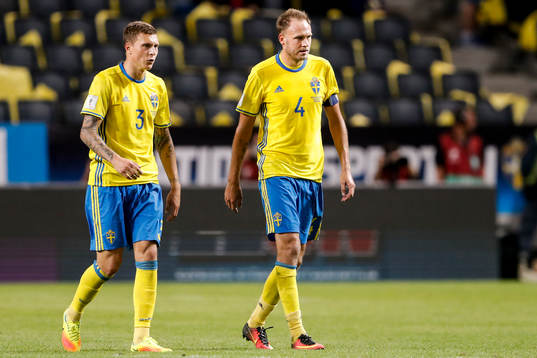 Sveriges Victor Nilsson Lindelöf och Andreas Granqvist
