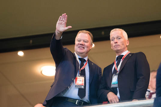 Svenska Fotbollförbundets ordförande Karl-Erik Nilsson