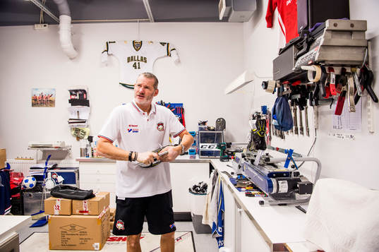Materialförvaltaren Håkan Karlsson