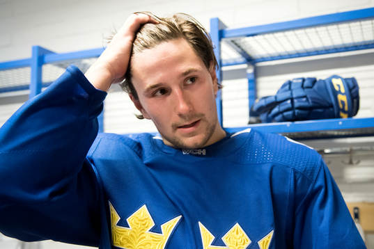 Sveriges Filip Forsberg blir intervjuad