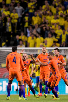 Hollands Wesley Sneijder (m) jublar