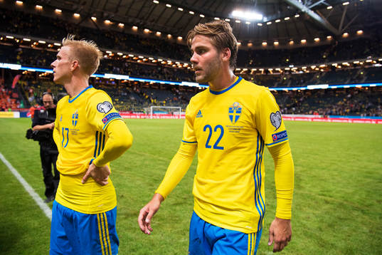 Sveriges Oscar Wendt och Christoffer Nyman