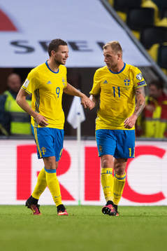Sveriges Marcus Berg och John Guidetti