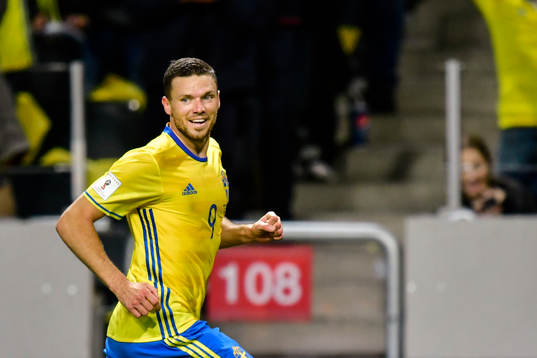 Sveriges Marcus Berg jublar