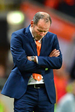 Hollands förbundskapten Danny Blind deppar