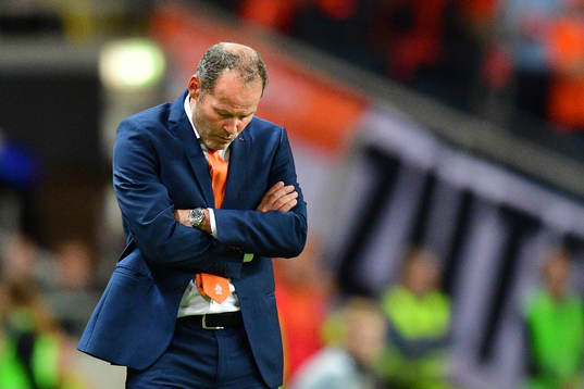 Hollands förbundskapten Danny Blind deppar