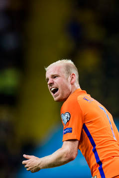 Hollands Davy Klaassen jublar