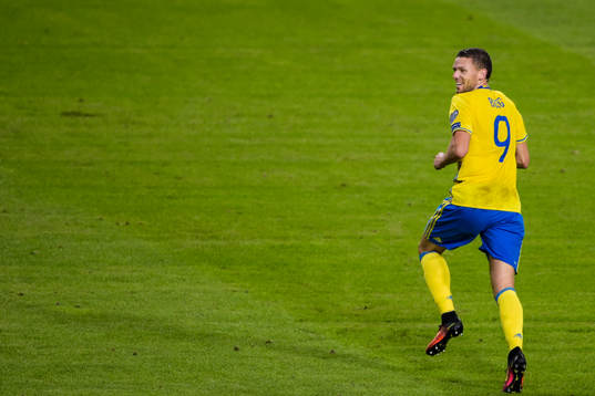 Sveriges Marcus Berg jublar