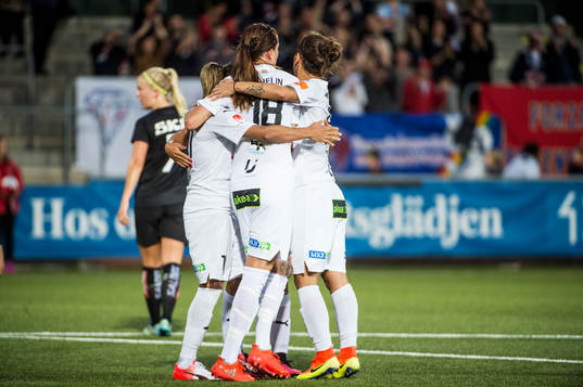Rosengårds Marta Viera Da Silva, Lotta Schelin och Natasa
