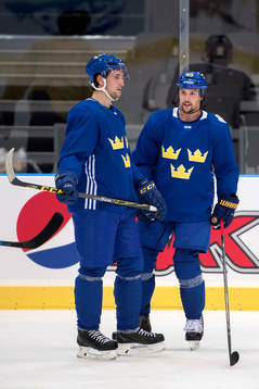 Sveriges Filip Forsberg och Erik Karlsson