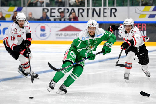 Malmö Redhawks Andreas Thuresson och André Benoit och