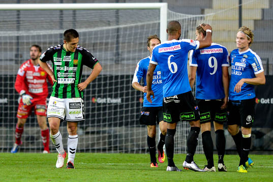 GAIS Johan Ramhorn deppar och Trelleborgs Marcus Pode
