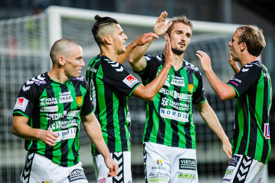 GAIS James Sinclair, Dardan Rexhepi och Craig Henderson