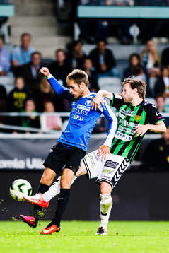 Trelleborgs Zoran Jovanovic och GAIS Johan Lundgren