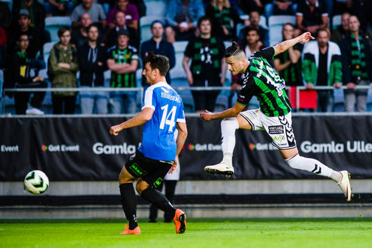 GAIS Luka Mijaljevic skjuter