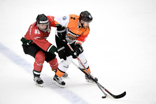 Frölundas Mats Rosseli Olsen och Wolfsburgs Jeremy Dehner