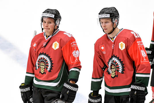 Frölundas Artturi Lehkonen och Christoffer Ehn deppar