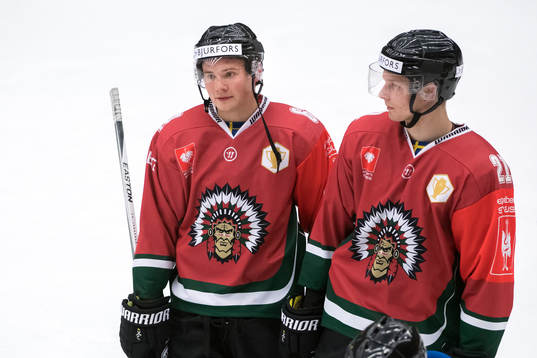 Frölundas Artturi Lehkonen och Christoffer Ehn deppar