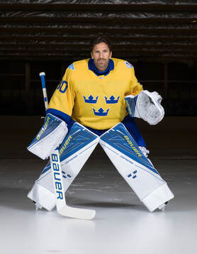 Goaltender Henrik Lundqvist of Sweden poses for a portrait