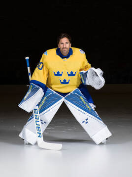 Goaltender Henrik Lundqvist of Sweden poses for a portrait