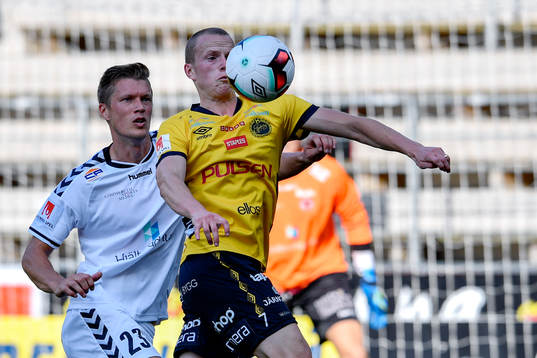 Kalmars Viktor Elm och Elfsborgs Daniel Gustavsson