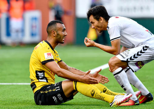 Elfsborgs Issam Jebali och Kalmars Emin Nouri