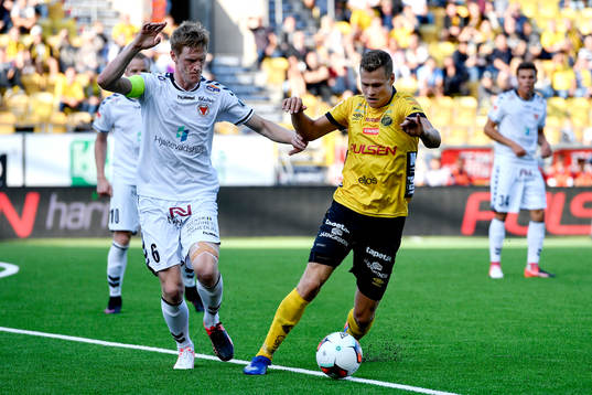 Kalmars Rasmus Elm och Elfsborgs Viktor Claesson