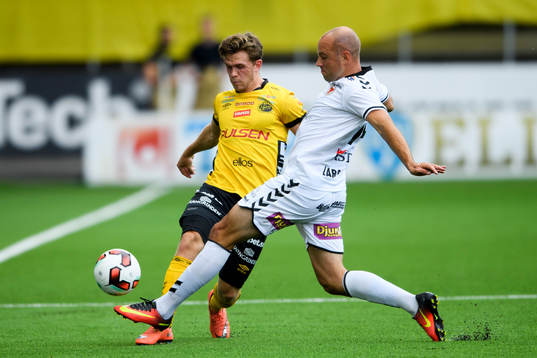 Elfsborgs Jesper Manns och Kalmars Stefan Larsson