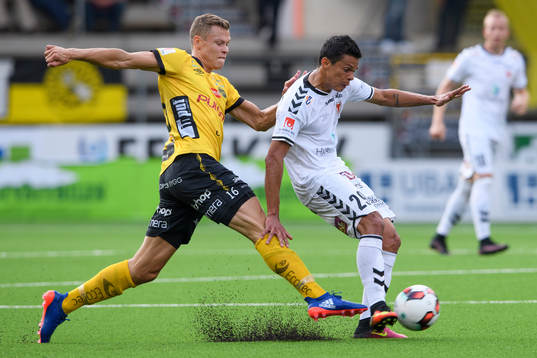 Kalmars Romário Pereira Sipião och Elfsborgs Viktor