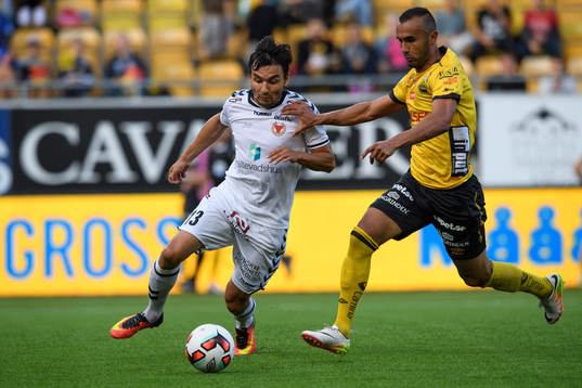 Kalmars Emin Nouri och Elfsborgs Issam Jebali