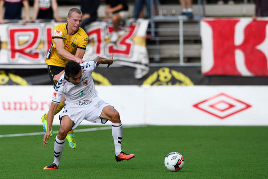 Kalmars Emin Nouri och Elfsborgs Daniel Gustavsson