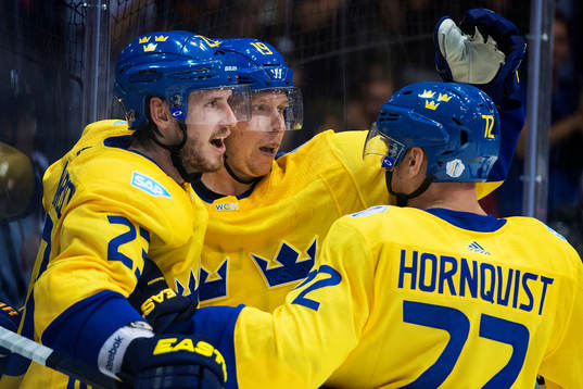 Sveriges Oliver Ekman Larsson, Nicklas Bäckström och