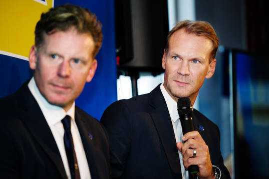 Daniel Alfredsson och Nicklas Lidström