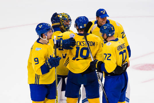 Sveriges Filip Forsberg, Nicklas Bäckström, Patric