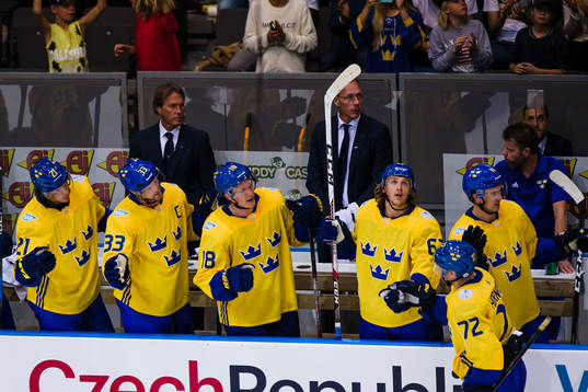 Sveriges Patric Hörnqvist jublar med lagkamrater