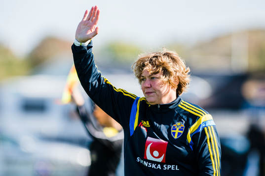 Sveriges förbundskapten Katarina Dunder Olsson