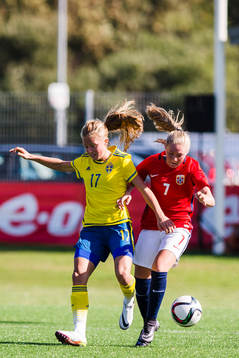 Sveriges Amanda Bergström och Norges Madeleine H