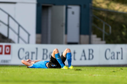 Halmstads Fredrik Liverstam deppar
