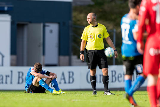 Halmstads Fredrik Liverstam deppar