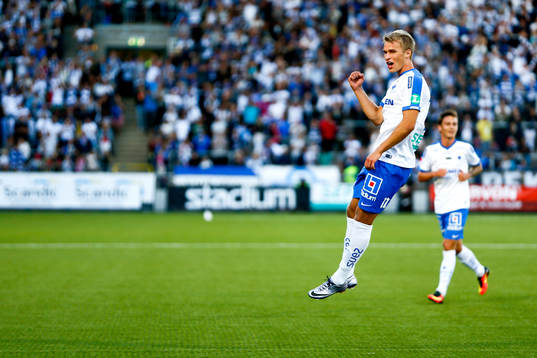 Norrköpings Sebastian Andersson jublar
