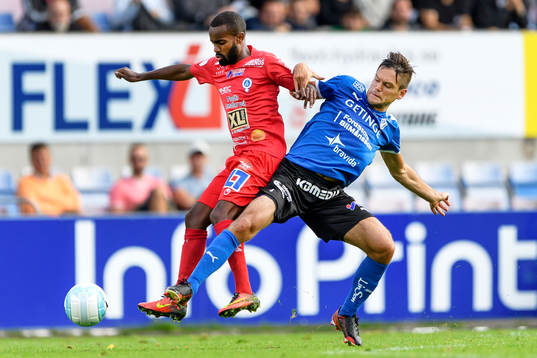 Åtvidabergs Ammar Ahmed och Halmstads Ivo Pekalski