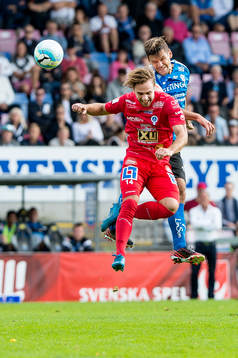 Åtvidabergs Simon Helg och Halmstads Ivo Pekalski