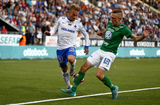 Norrköpings Nicklas Bärkroth och Jönköpings Tommy Thelin