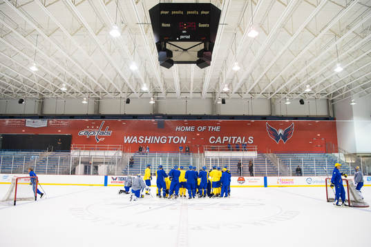 Sveriges ishockeylandslag tränar