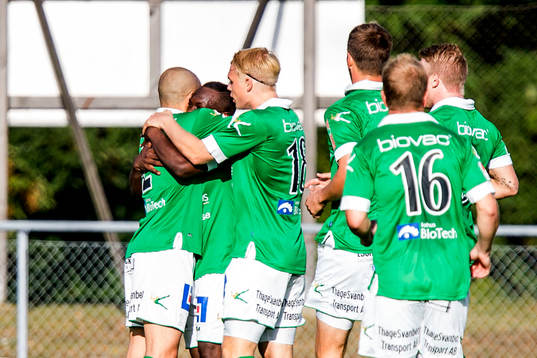 Ljungskiles spelare jublar