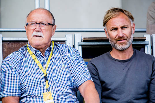 Ängelholms ordförande Sten-Inge Fredin (vänster) på