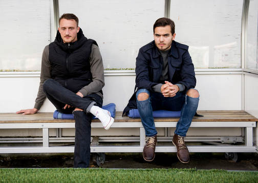 Sundsvalls Smajl Suljevic och Kristinn Steindórsson sitter