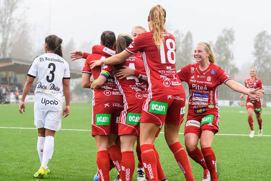 Piteåspelarna jublar