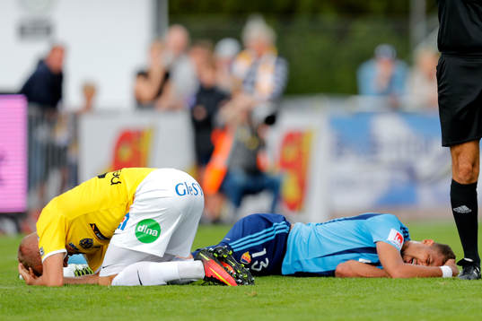 Falkenbergs Rasmus Sjöstedt och Djurgårdens Mathias