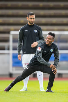 Falkenbergs Amin Nazari och Enock Kwakwa